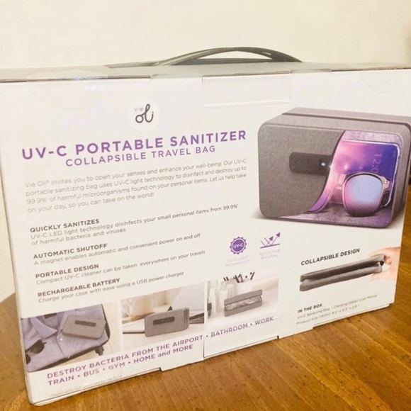 UV-C  Sanitizer Collapsible Travel Bag - Picture 4 of 9